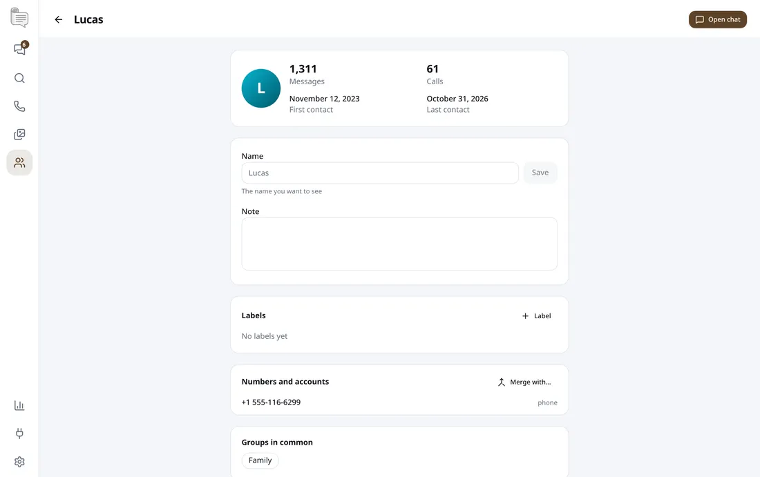 One person's page